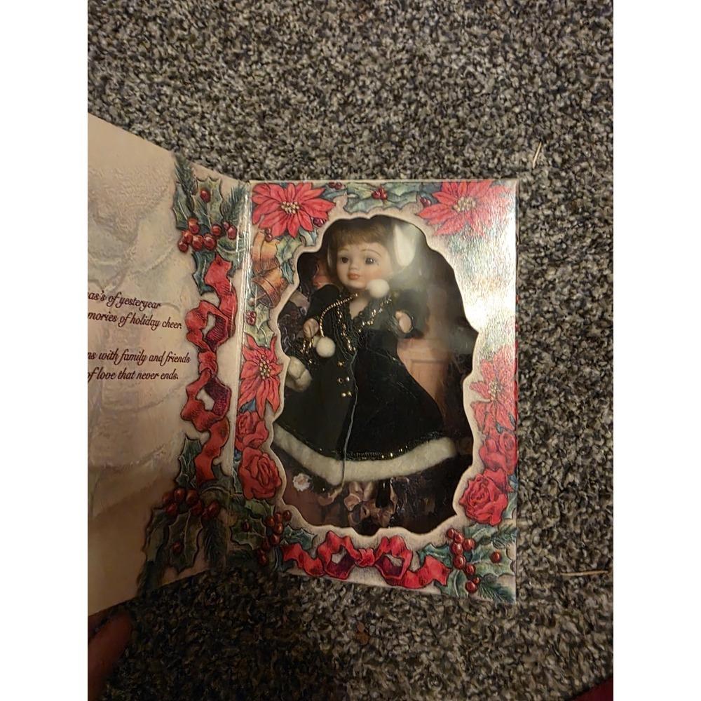 5 Marie Osmond Christmas Greeting Card Doll By Knickerbocker